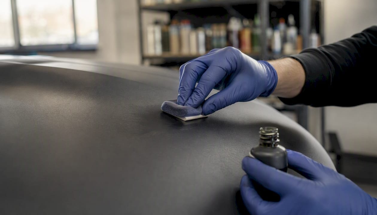 Applying ceramic coating on matte paint