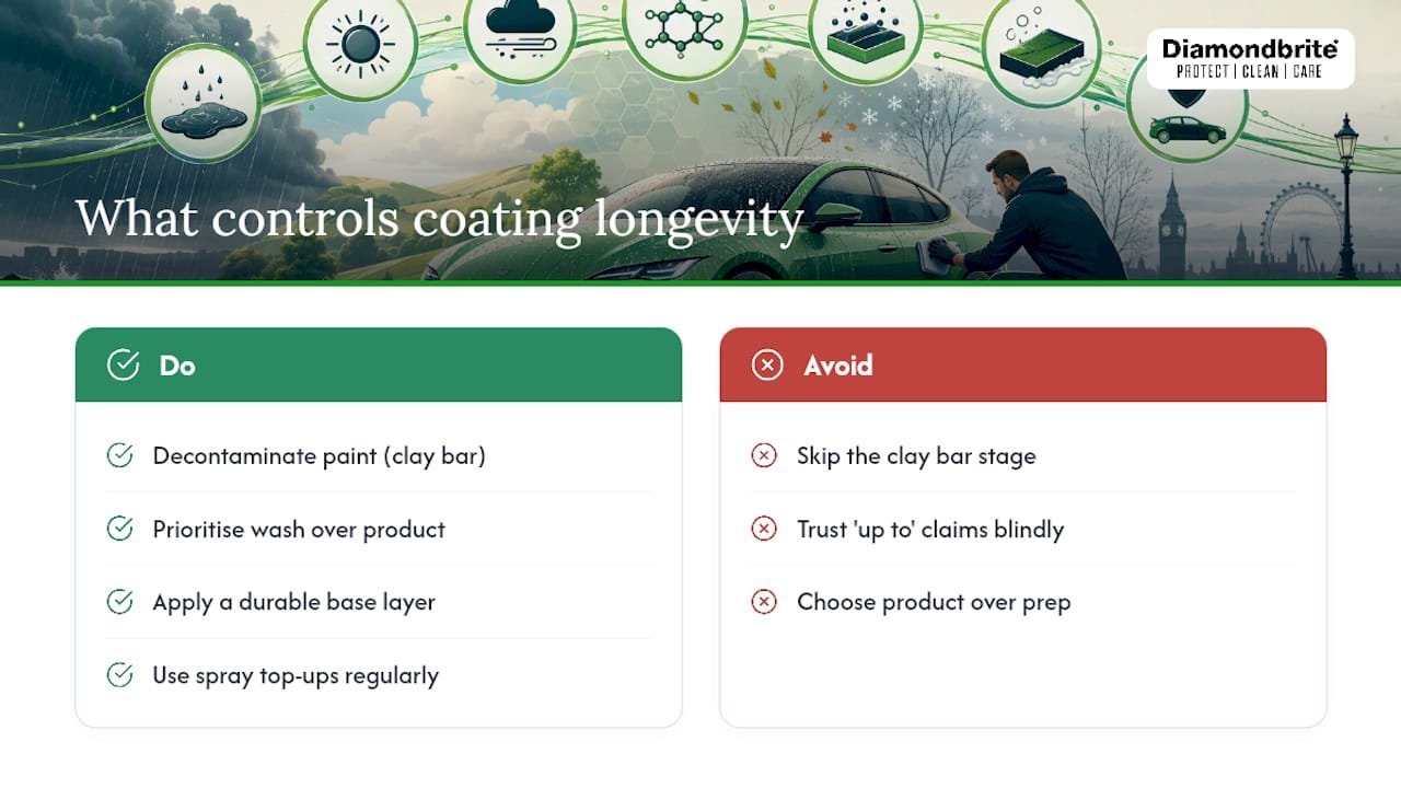 What actually determines whether your coating lasts — overview diagram