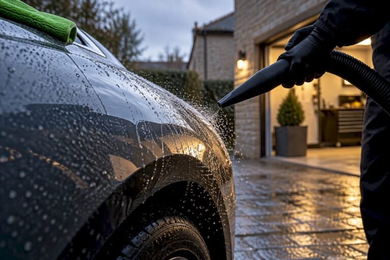 Filtered air dryer lifting water from paintwork