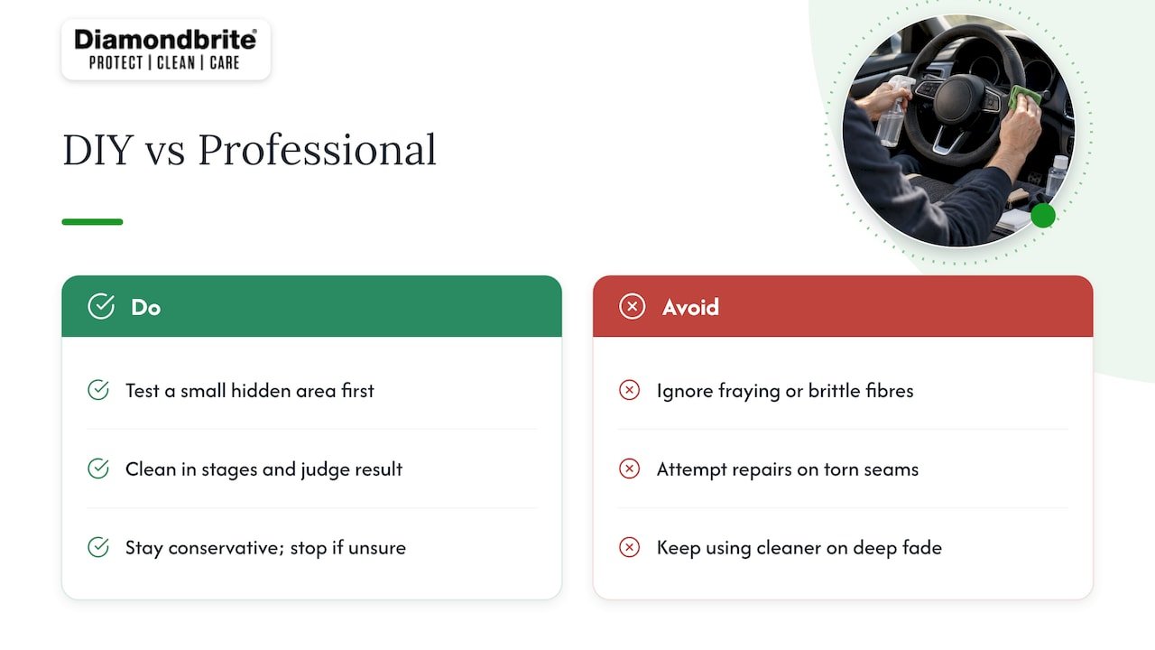 When to DIY and when to call in a professional — overview diagram