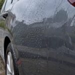 Water beading and sheeting on car paint