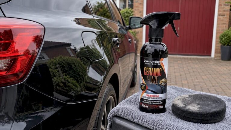 Ceramic glaze beside a freshly polished car panel